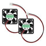 2-pack 40mm X 10mm Dc 12v Brushless Cooling Fan, Dual B...