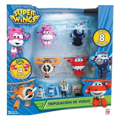 Super Wings Set De 8 Personajes