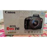  Canon Eos Rebel T6 - Ef-s 18-55 Iii Kit - Cor  Preto 