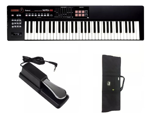 Kit Teclado Roland Sintetizador Xps 10 C/ Capa Pedal Sustain