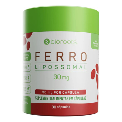 Ferro 30mg Com 30 Cápsulas - Bioroots | MercadoLivre