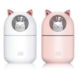 Humificador Difusor Aromas Gato Ambiente Usb Aromaterapia X2