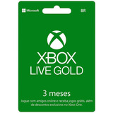 Xbox Live Gold 6 Meses Código 25 Dígitos Xbox One/360