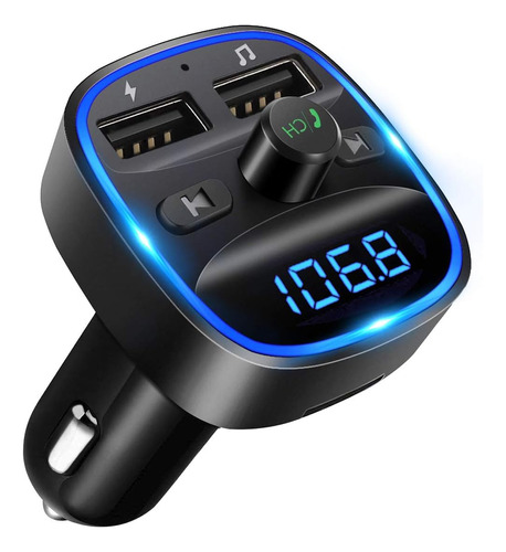 Lencent Wireless Fm Transmitter, Dual Usb, Hands-free