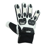 Guantes P/motociclista Textil Completo Negro/blanco Bmd