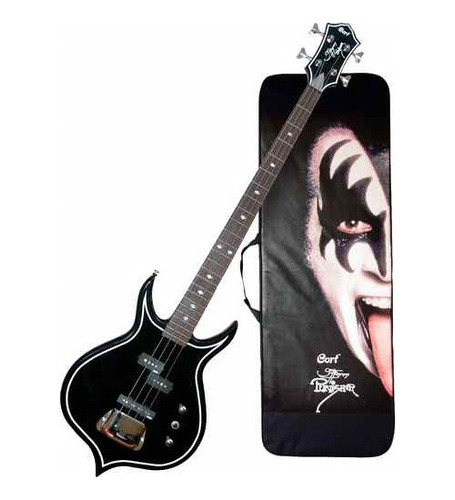 Bajo Cort Gs Punisher 2w Con Estuche Gene Simmons