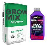 Sustrato Growmix Multipro 80lts Con Vitaflor Max Bloom 500ml
