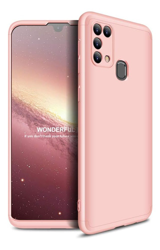 Funda Galaxy M31 Lemaxelers 3 En 1 Rose Gold Ar