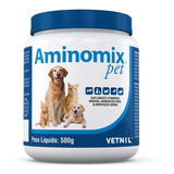 Aminomix Pet 500 G - Vitaminico Caes Gatos Aves 