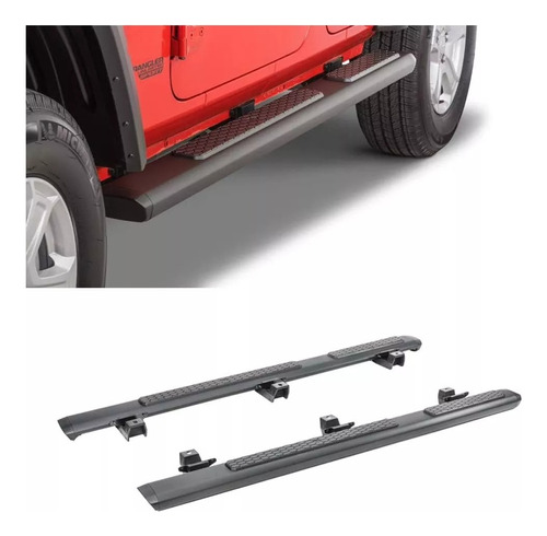 Estribos Jeep Wrangler Rubicon Jl 2018 - 2023 Estilo Raptor