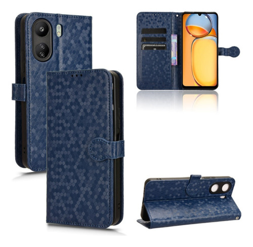 Funda Para Redmi 13c Voltear Cuero Tarjeta Ranura