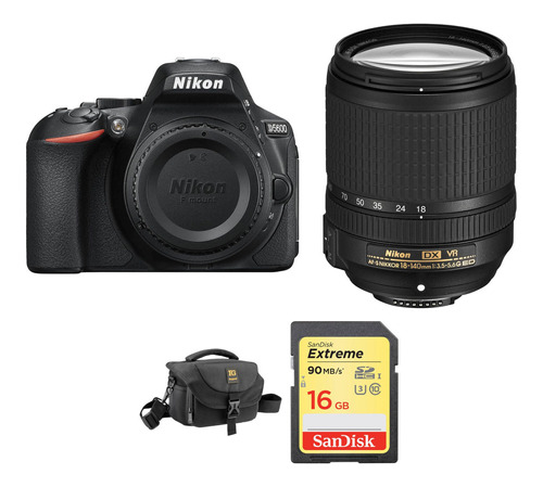 Nikon D5600 Dslr Camara Con 18-140mm Lens And Accessory Kit