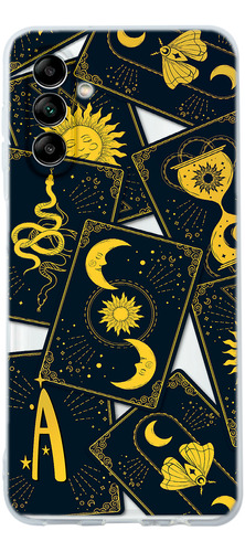 Funda Para Galaxy Cartas Tarot Personalizada Con Tu Inicial