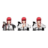 Sticker 3d Movimiento Anime Chainsaw Man Makima Pochita