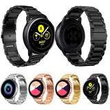 2 Correas De Eslabones Para Galaxy Watch Active + Dos Cases