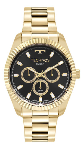 Relógio Technos Masculino Riviera Dourado - 6p79bz/1p