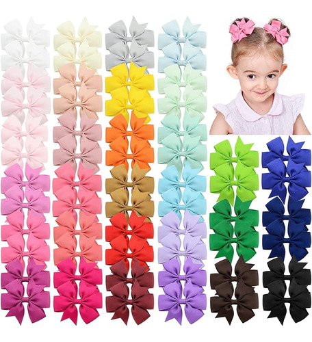 53 Pz Broches Cabello Con Grande Moño Para Bebés Niñas