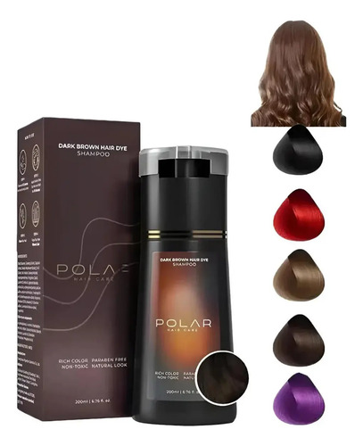 Ys Shampoo Tinte Polar Haircare For Cabello Canoso Castaño