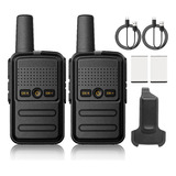 Radio Walkie-talkie Recargable Por Usb De 16 Canales, 2 Pzs.