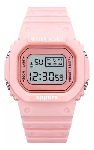 Reloj Cuadrado Deportivo Simple Y Elegante A Prueba De Agua