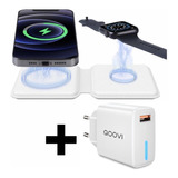 Dock Station Magsafe Duo iPhone Apple Watch + Carregador 18w