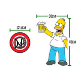 Adesivo Para Frigobar Geladeira Homer Simpson Cerveja P
