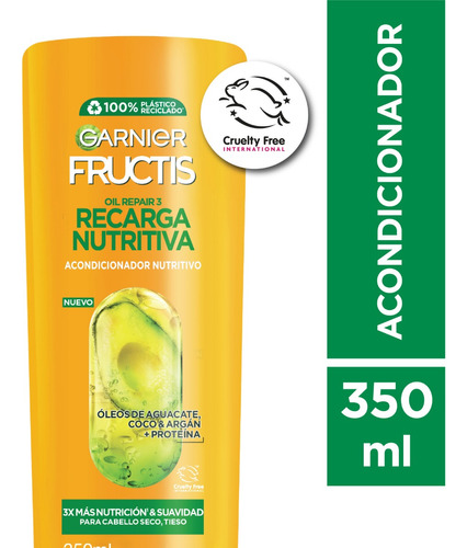 Acondicionador Garnier Fructis Recarga Nutritiva 350ml