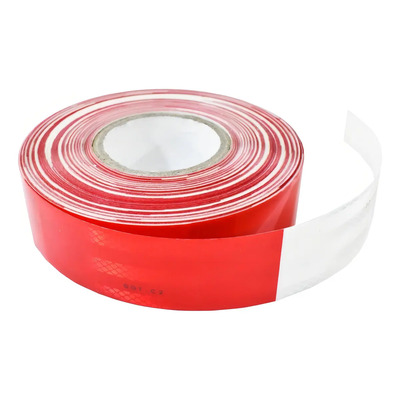 Cinta Reflejante ITALOTURBO Rojo Blanco Tipo Barricada Adhesiva 45m | Envío gratis
