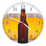 Relógio De Parede Bar Churrasco Cerveja Chop Bebidas 02 Gg