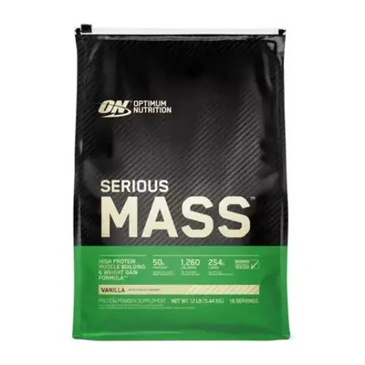 Suplemento en polvo Optimum Nutrition Carbohidratos de Serious Mass sabor vainilla x 5.44kg | MercadoLibre