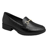 Sapato Piccadilly Mocassim Loafer Conforto Preto 653001