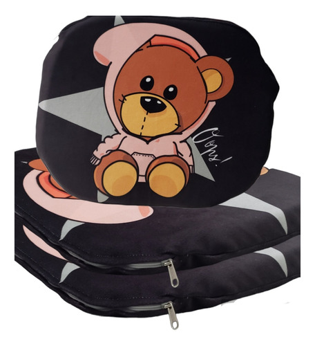 Almohadon De Pana Estampada Silla Eames Funda Con Cierre