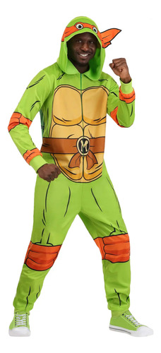 Disfraz De Miguel Angel Michelangelo Tortuga Tortugas Ninja Tmnt Para Adultos Hombres Envio Gratis