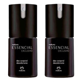 Kit 2 Perfume Deo-corporal Essencial Exclusivo Masculino Para Homem 100ml Natura