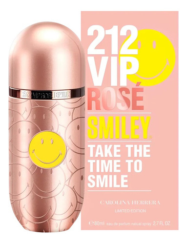 212 Vip Rosé Smiley Carolina Herrera Eau De Parfum 80ml
