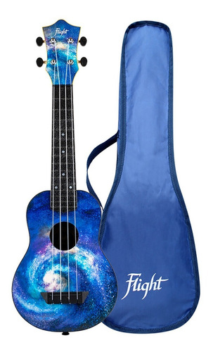 Flight Tus40 Space Ukelele Soprano Para Viaje Con Funda