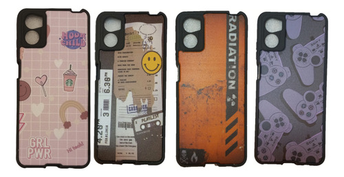 Funda Rígida Decorada Varios Diseños Para Motorola E22 E22i