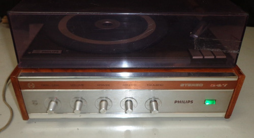 Vitrola Philips Gf-547 - Ler Anúncio - Precisa De Reparo