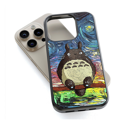 Funda Para Celular Tpu Totoro Noche Estrellada Studio Ghibli