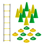 10 Cones + + 10 Pratos + 1 Escada - Treinamento Funcional