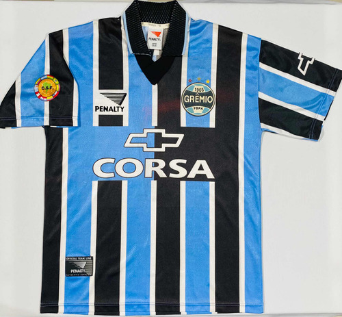 Camisa Jogo Grêmio Libertadores 1998 Gg 7 Tricolor Penalty