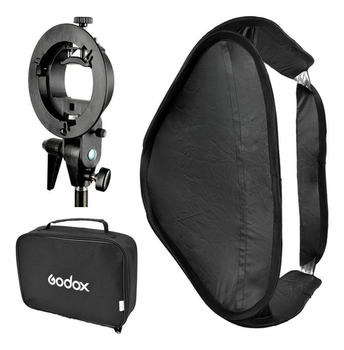 Soporte De Flash Godox S-type Montura Bowens C Softbox 60x60