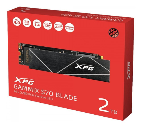 Ssd M.2 2280 2tb 3d Nand Adata Gammix S70 Blade Nvme Ger4