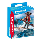 Playmobil Pirata Con Balsa Y Tiburon Special Plus Tm1 70598