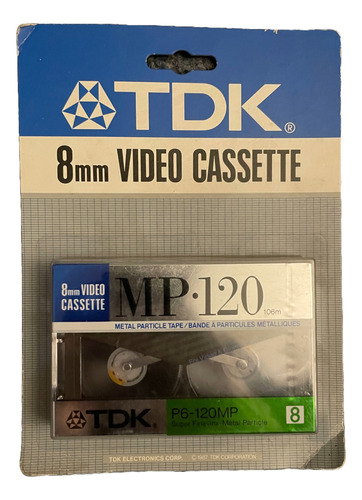 Cassette De Video 8mm Tdk - Nuevo Y Sellado En Blister.