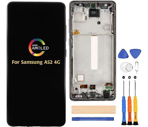 Para Samsung A52 4g A525 Pantalla Táctil Lcd Oled Con Marco