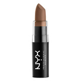 Lápiz Labial Mate Nyx - Maquillaje Profesional - Minx (gris