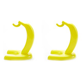 2 Estantes De Plástico Con Forma De Banana Para Colgar Fruta