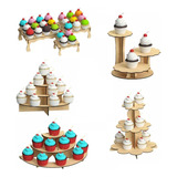 Kit Candy Bar 7 Piezas Para Mesa De Dulces, Mdf  Rge21