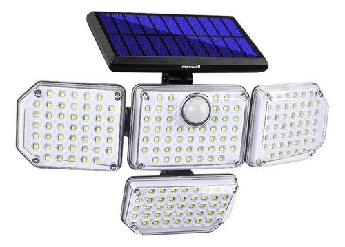 Foco Led Solar Exterior Maxwell Sensor Movimiento 4 Direcciones